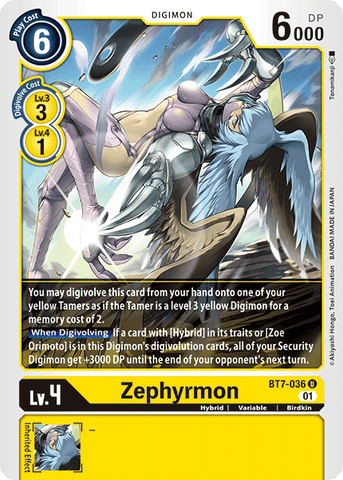Zephyrmon [BT7-036] [Next Adventure] 