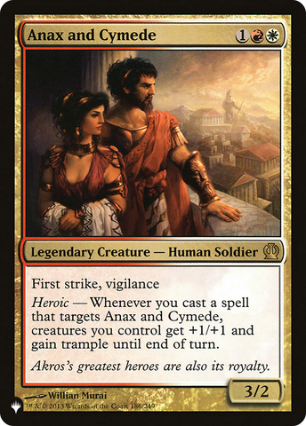 Anax and Cymede [The List] 