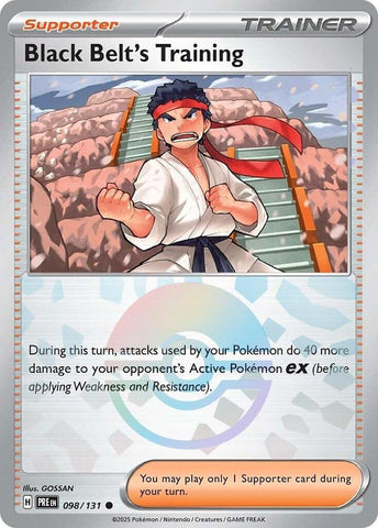 Black Belt's Training (098/131) (Poke Ball Pattern) [Scarlet &amp; Violet: Prismatic Evolutions] 