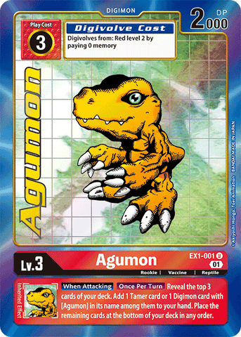 Agumon [EX1-001] (Alternate Art) [Classic Collection] 