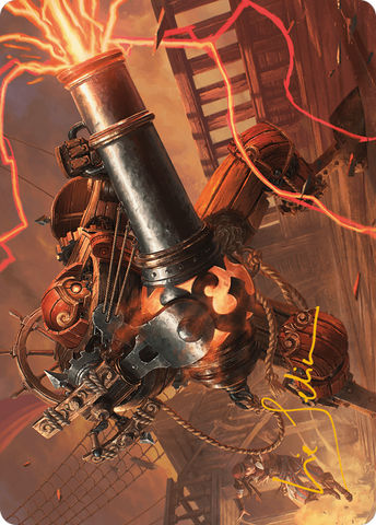 Blaster Hulk Art Card (Gold-Stamped Signature) [Modern Horizons 3 Art Series] 