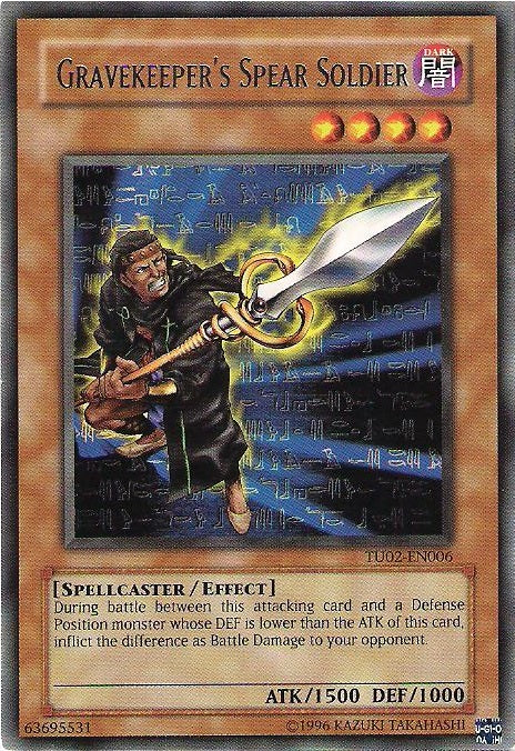 Gravekeeper's Spear Soldier [TU02-EN006] Rare 