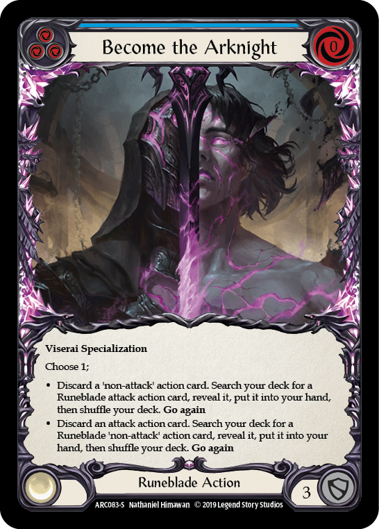 Become the Arknight [ARC083-S] (Arcane Rising) 1st Edition Rainbow Foil 