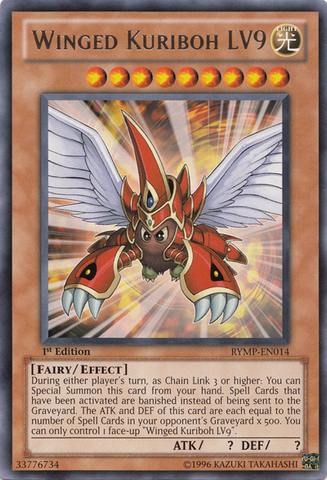 Winged Kuriboh LV9 [RYMP-EN014] Rare 