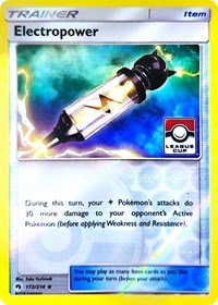 Electropower (172/214) (League Promo) [Sun &amp; Moon: Lost Thunder] 