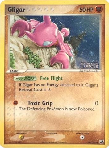 Gligar (57/115) (Stamped) [EX: Unseen Forces] 