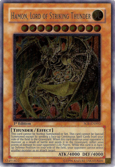 Hamon, Lord of Striking Thunder (UTR) [SOI-EN002] Ultimate Rare 
