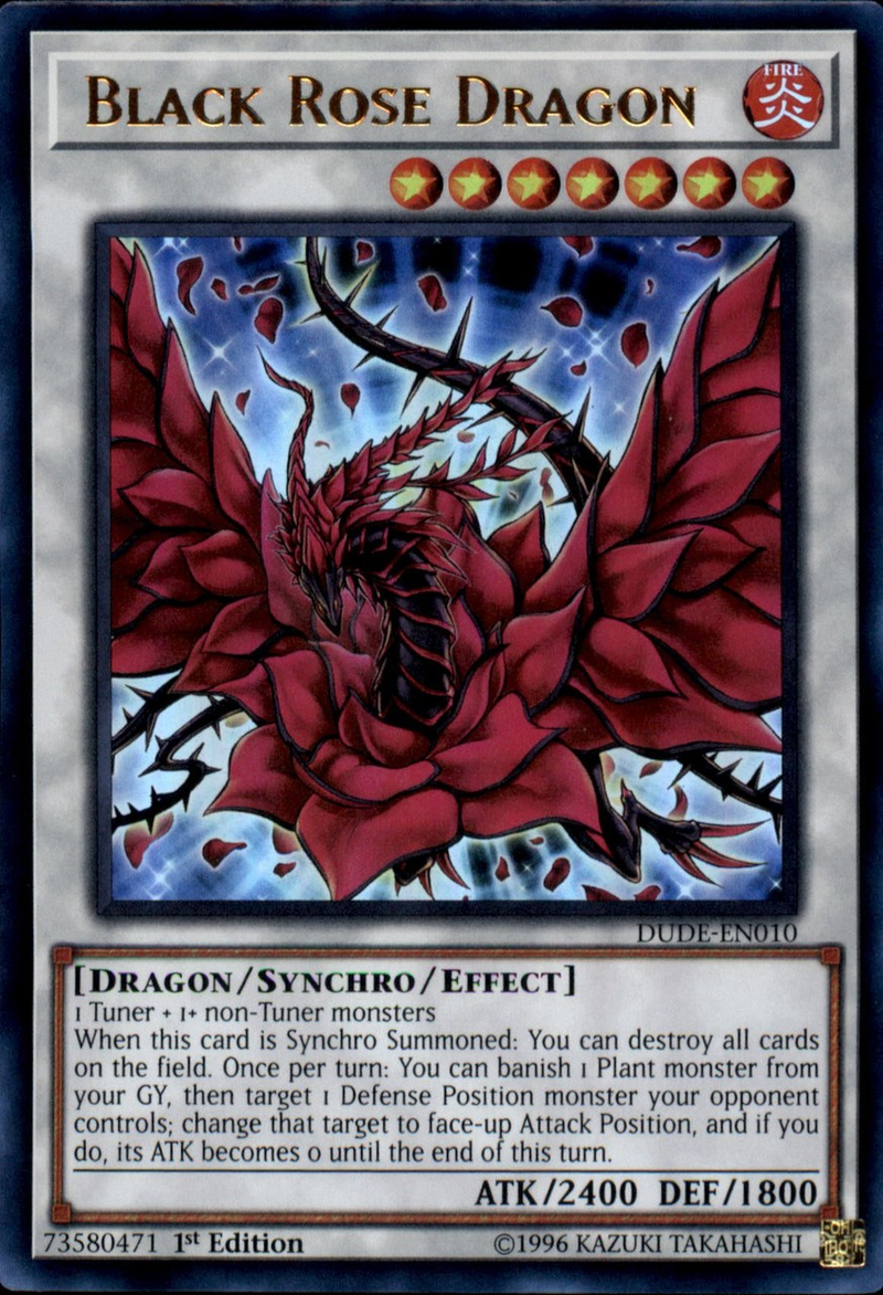 Black Rose Dragon [DUDE-EN010] Ultra Rare 