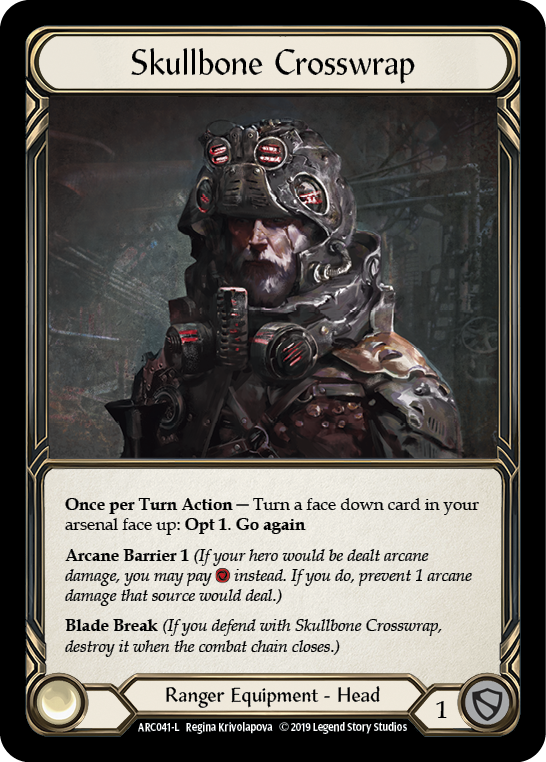 Skullbone Crosswrap [ARC041-L] (Arcane Rising) 1st Edition Cold Foil 