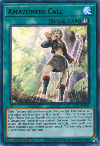 Amazoness Call (Green) [LDS1-EN024] Ultra Rare 