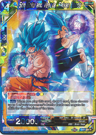 Son Goku and Vegeta, Saiyan Bonds (DB1-089) [Dragon Brawl] 