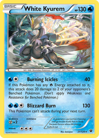 White Kyurem (21/124) (Theme Deck Exclusive) [XY: Fates Collide] 