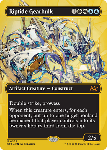 Riptide Gearhulk (Borderless) (First-Place Foil) [Aetherdrift] 
