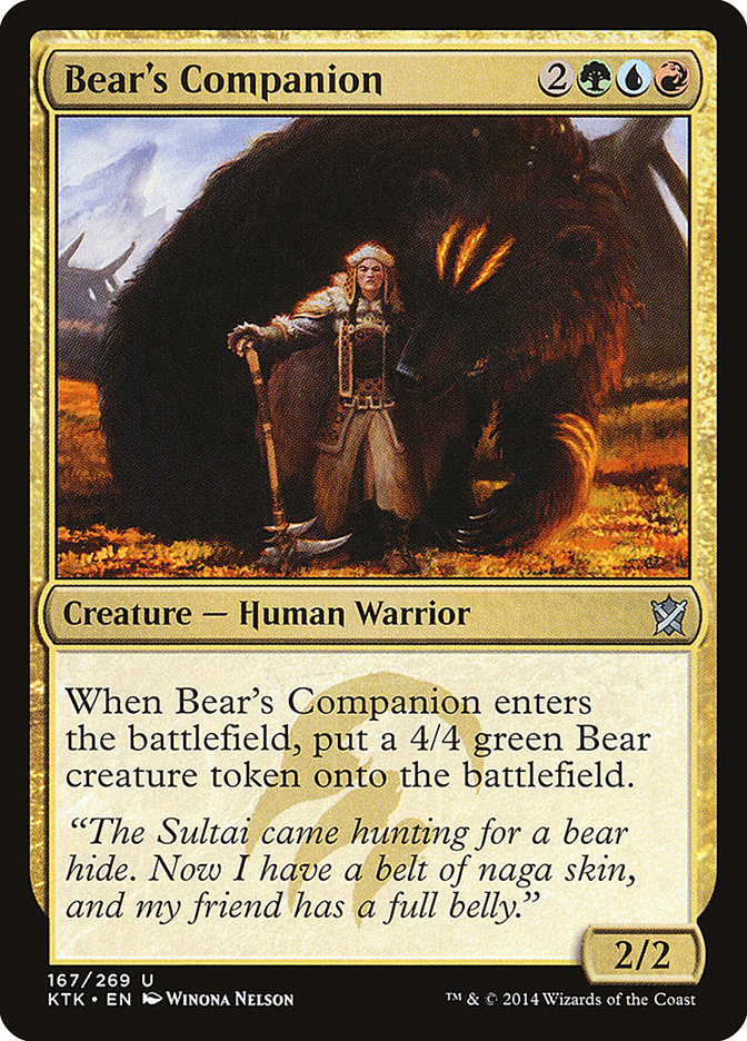 Bear's Companion [Khans of Tarkir] 