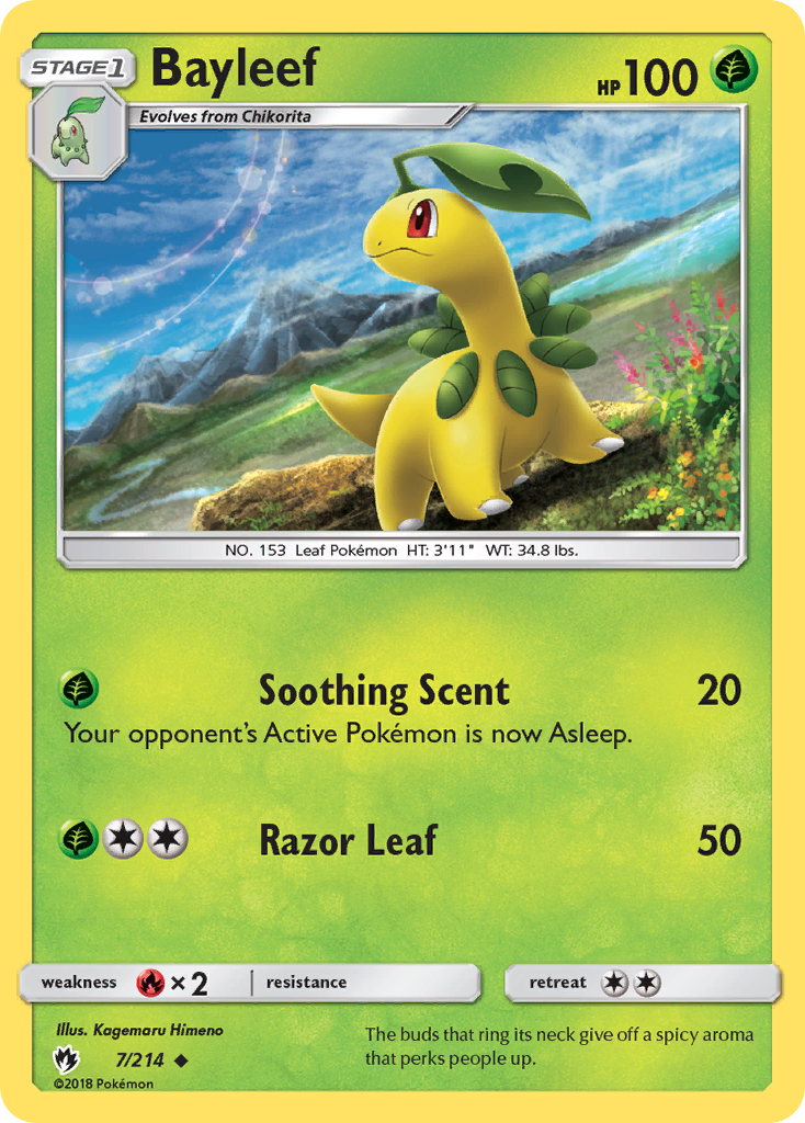 Bayleef (7/214) [Sun &amp; Moon: Lost Thunder] 