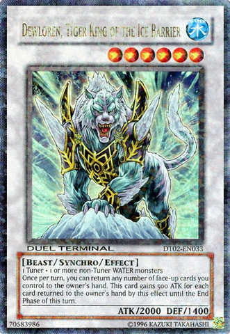 Dewloren, Tiger King of the Ice Barrier [DT02-EN033] Ultra Rare 
