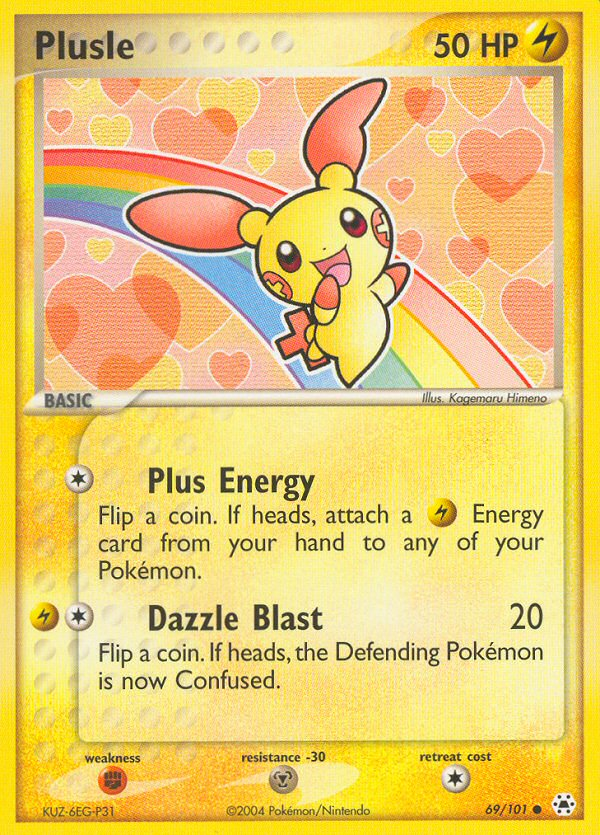 Plusle (69/101) [EX: Hidden Legends] 