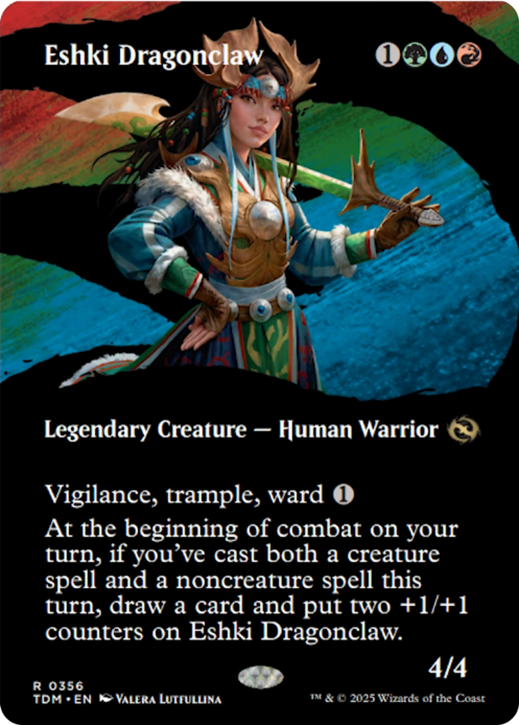 Eshki Dragonclaw (Borderless) [Tarkir: Dragonstorm] 