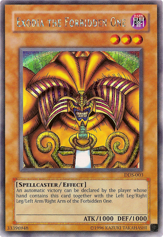 Exodia the Forbidden One (Dark Duel Stories) [DDS-003] Secret Rare 