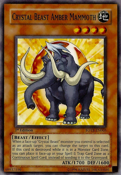 Crystal Beast Amber Mammoth [FOTB-EN005] Common 