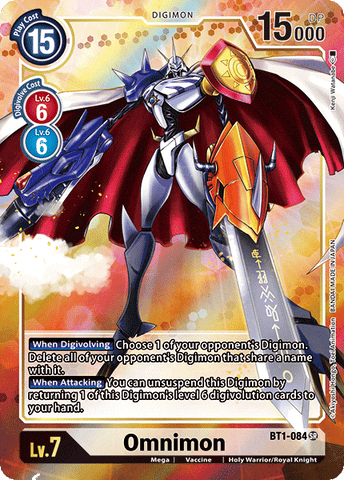 Omnimon [BT1-084] (Alternate Art) [Release Special Booster Ver.1.0] 