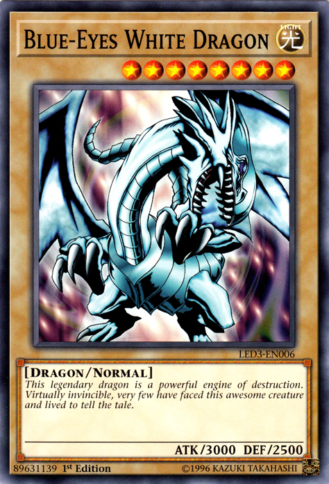 Blue-Eyes White Dragon [LED3-EN006] Common 
