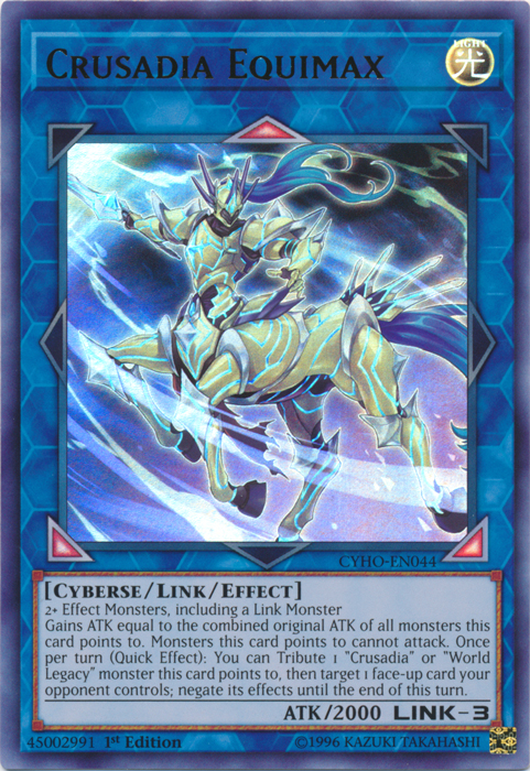 Crusadia Equimax [CYHO-EN044] Ultra Rare 
