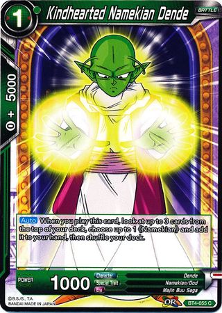 Kindhearted Namekian Dende (BT4-055) [Colossal Warfare] 