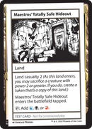 Maestros' Totally Safe Hideout [Mystery Booster 2 Playtest Cards] 