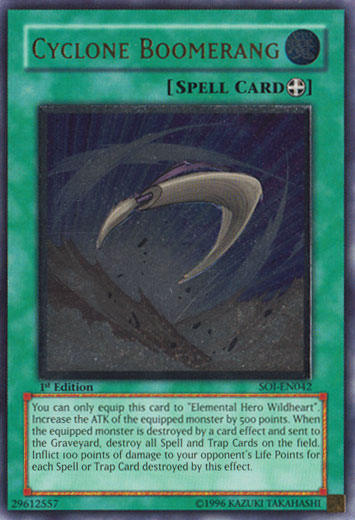 Cyclone Boomerang (UTR) [SOI-EN042] Ultimate Rare 