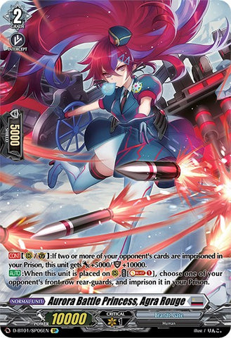 Aurora Battle Princess, Red Agra (D-BT01/SP06EN) [Genesis of the Five Greats] 