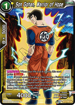 Son Gohan, Warrior of Hope (Uncommon) (BT13-099) [Supreme Rivalry] 