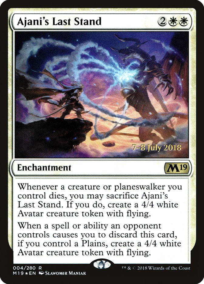 Ajani's Last Stand [Core Set 2019 Prerelease Promos]