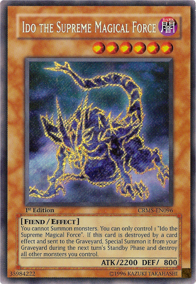 Ido the Supreme Magical Force [CRMS-EN096] Secret Rare 