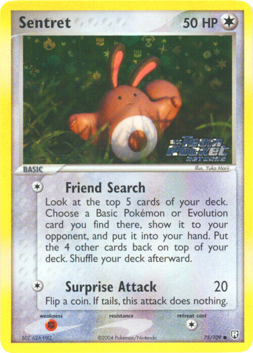 Sentret (75/109) (Stamped) [EX: Team Rocket Returns] 