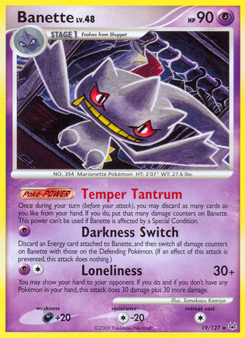 Banette (19/127) [Platinum: Base Set] 
