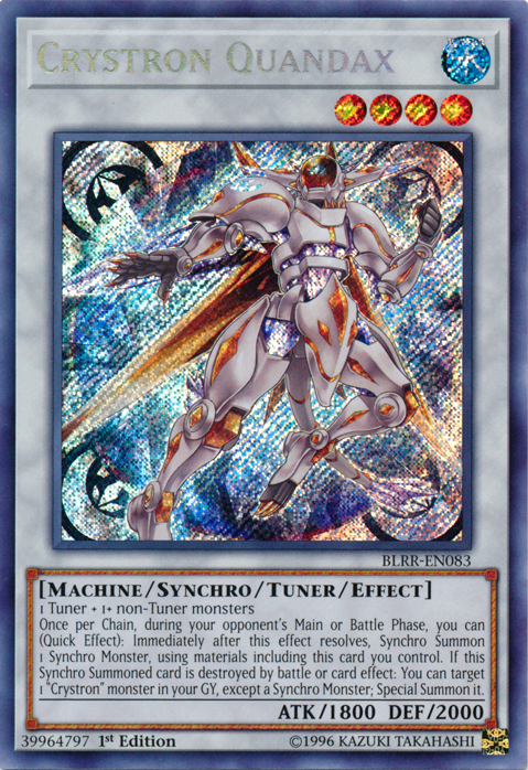 Crystron Quandax [BLRR-EN083] Secret Rare 