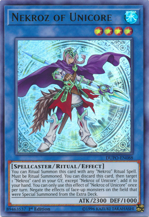Nekroz of Unicore [DUPO-EN088] Ultra Rare 