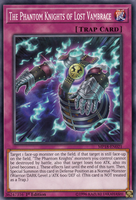 The Phantom Knights of Lost Vambrace [MP18-EN021] Common 