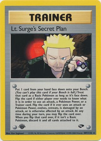 Lt. Surge's Secret Plan (107/132) [Gym Challenge 1st Edition] 