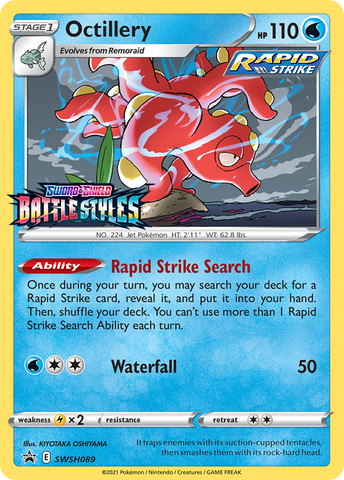 Octillery (SWSH089) (Prerelease Promo) [Sword &amp; Shield: Black Star Promos] 