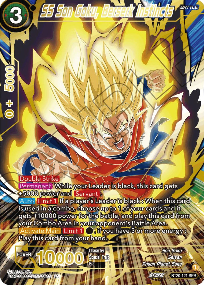 SS Son Goku, Berserk Instincts (SPR) (BT20-121) [Power Absorbed] 