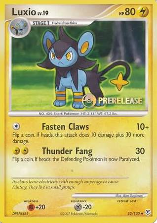 Luxio (52/130) (Prerelease Promo) [Nintendo: Black Star Promos] 