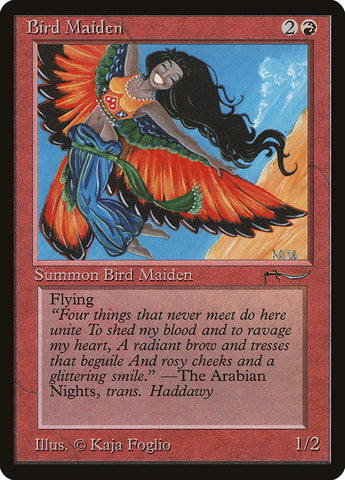 Bird Maiden (Light Mana Cost) [Arabian Nights] 