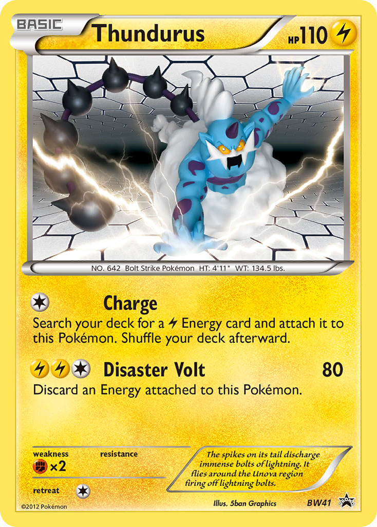 Thundurus (BW41) [Black &amp; White: Black Star Promos] 