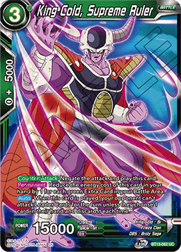 King Cold, Supreme Ruler (Uncommon) (BT13-082) [Supreme Rivalry] 