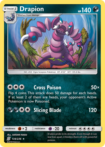 Drapion (134/236) [Sun &amp; Moon: Unified Minds] 