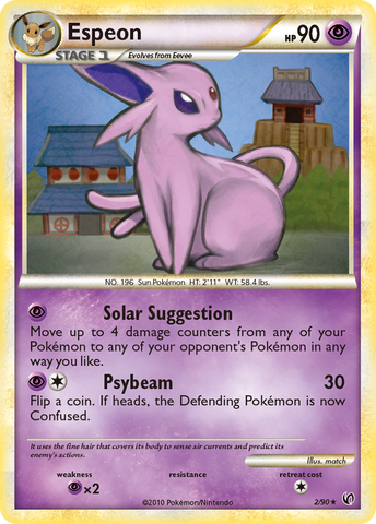 Espeon (2/90) [HeartGold &amp; SoulSilver: Undaunted] 