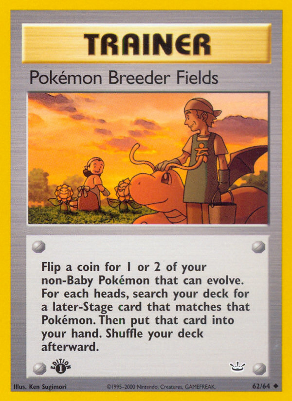 Pokemon Breeder Fields (62/64) [Neo Revelation 1st Edition] 