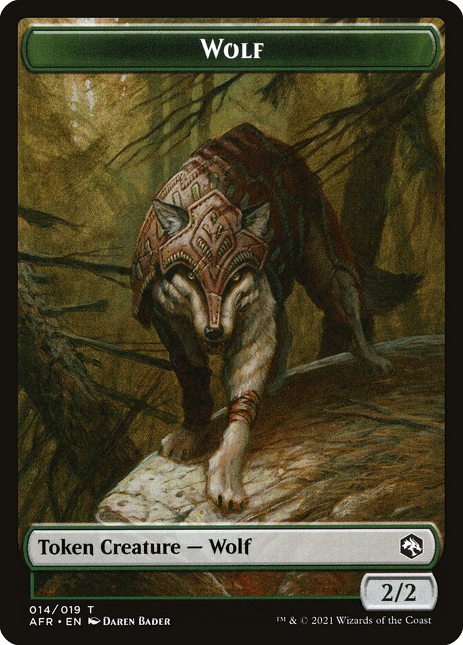 Wolf (014) // Clue (016) Double-Sided Token [Challenger Decks 2022 Tokens] 